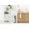 Stainless Steel 8-Gallon Kitchen Trash Can with Easy Step On Lid