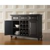 Contemporary Dining Room Sideboard Buffet Cabinet in Black