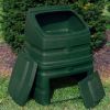 Green Heavy Duty Plastic Compost Bin - 90 Gallon Capacity