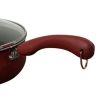 15-Piece Nonstick Porcelain Cookware Set in Red