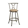 Set of 2- Adjustable Height Padded Seat Bar stools