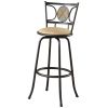 Set of 2 - Adjustable Height Contemporary Swivel Bar stool