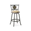Set of 2 - Adjustable Height Contemporary Swivel Bar stool