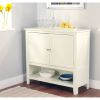 Kitchen Dining Storage Cabinet Sideboard Buffet Server in Antique White