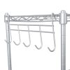 Silver Metal 4-Shelf Wire Shelving Unit Storage Rack