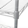 Silver Metal 4-Shelf Wire Shelving Unit Storage Rack