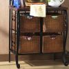 Kitchen Pantry Bakers Rack with 4 Wicker Drawers