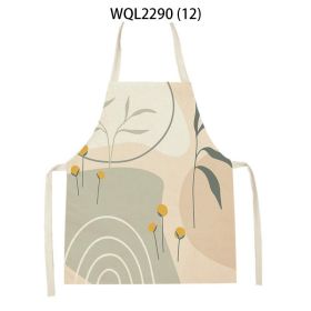 Simple Fabric Apron Kitchen Anti-fouling Work Clothes (Option: WQL2290 12-68 55cm)