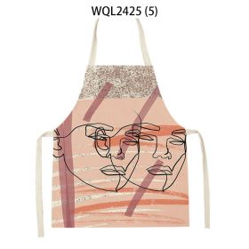 Simple Fabric Apron Kitchen Anti-fouling Work Clothes (Option: WQL2425 5-47 38cm)