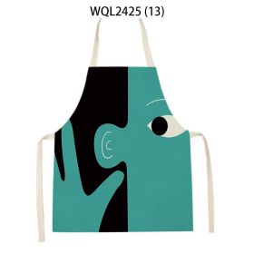 Simple Fabric Apron Kitchen Anti-fouling Work Clothes (Option: WQL2425 13-47 38cm)