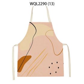 Simple Fabric Apron Kitchen Anti-fouling Work Clothes (Option: WQL2290 13-68 55cm)