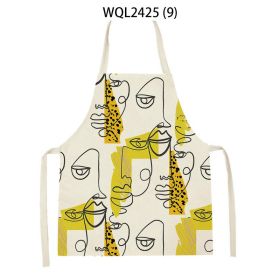 Simple Fabric Apron Kitchen Anti-fouling Work Clothes (Option: WQL2425 9-47 38cm)