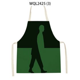 Simple Fabric Apron Kitchen Anti-fouling Work Clothes (Option: WQL2425 3-47 38cm)