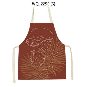 Simple Fabric Apron Kitchen Anti-fouling Work Clothes (Option: WQL2290 3-47 38cm)