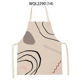 Simple Fabric Apron Kitchen Anti-fouling Work Clothes (Option: WQL2290 14-47 38cm)