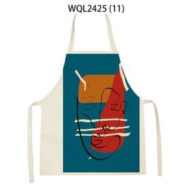 Simple Fabric Apron Kitchen Anti-fouling Work Clothes (Option: WQL2425 11-47 38cm)