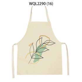 Simple Fabric Apron Kitchen Anti-fouling Work Clothes (Option: WQL2290 16-47 38cm)
